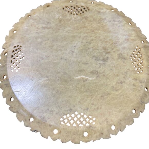 Vintage Pietra Dura Marble Floral Inlay Decorative  Plate - Picture 4 of 5